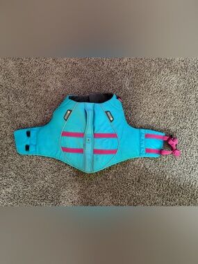 Ruffwear K-9 Float Coat Dog Life Jacket – Large – Turquoise/Pink